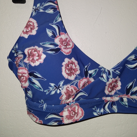 NWT RAISINS Isla Blue Floral Bikini - Picture 8 of 9